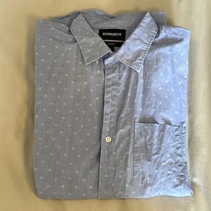 Bonobos Light Blue Polka Dot Casual Button Down Shirt